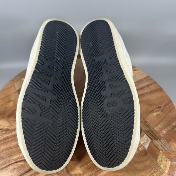 P448 John Shoes Womens EU 35 US 5 White Low Top Leather Sneaker Lace Up Casual - Picture 6 of 8